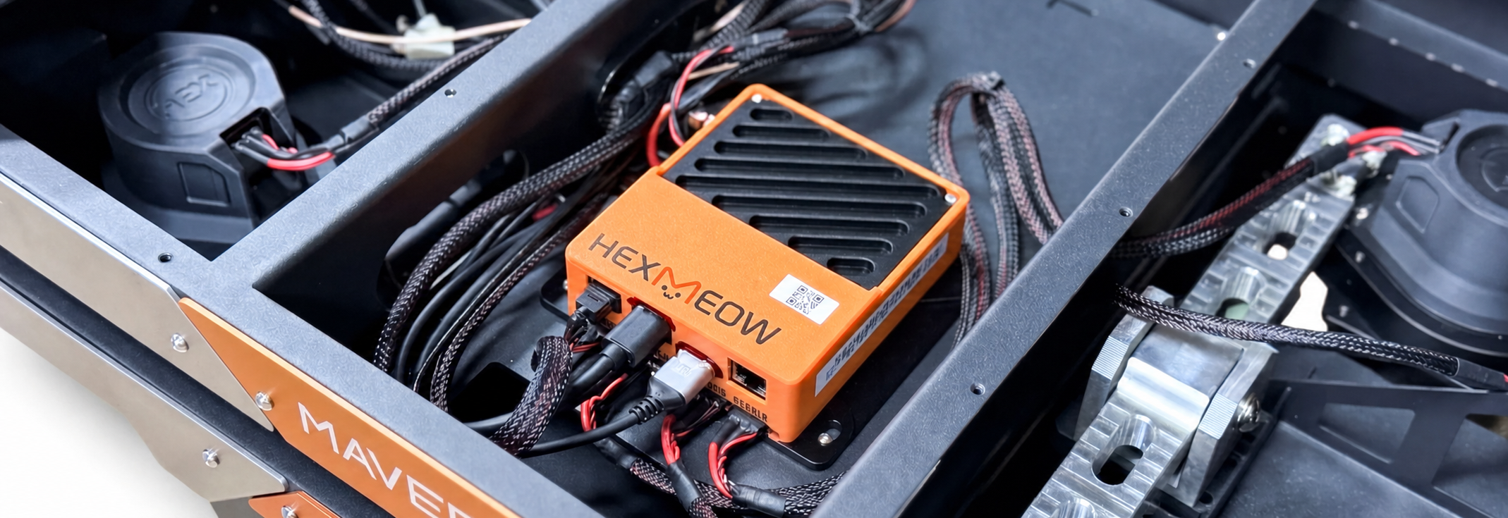 An internal device control module carrying the HEXMEOW mark